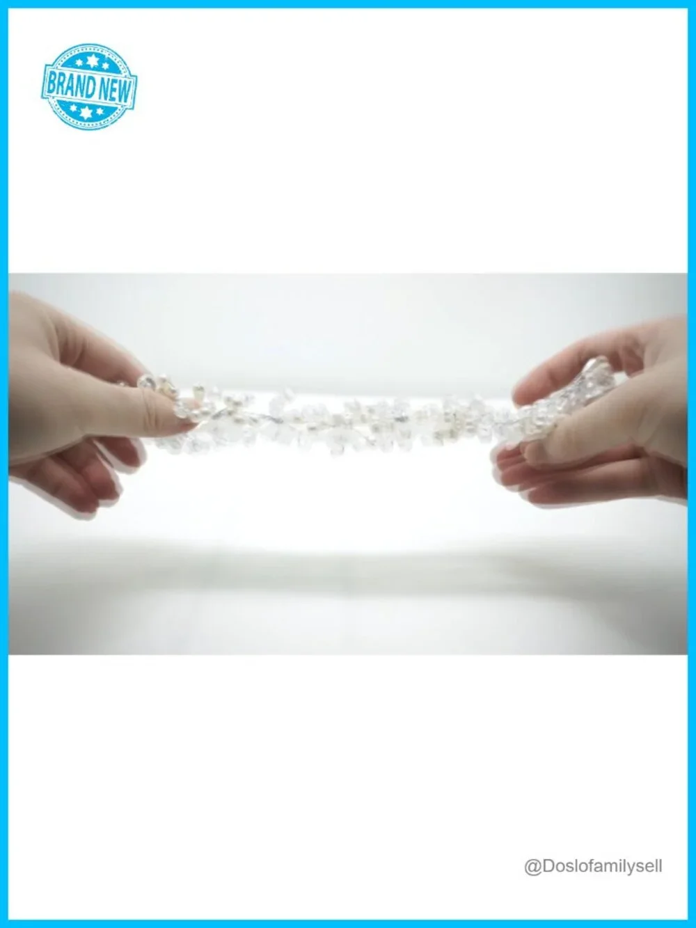 Crystal Pearl Flower Headband Hair Accessories for Weddings Performances Parties